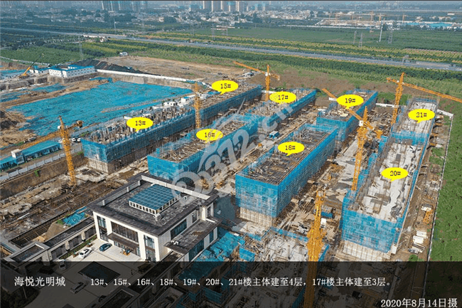 海悦光明城8月份工程进度新鲜出炉!
